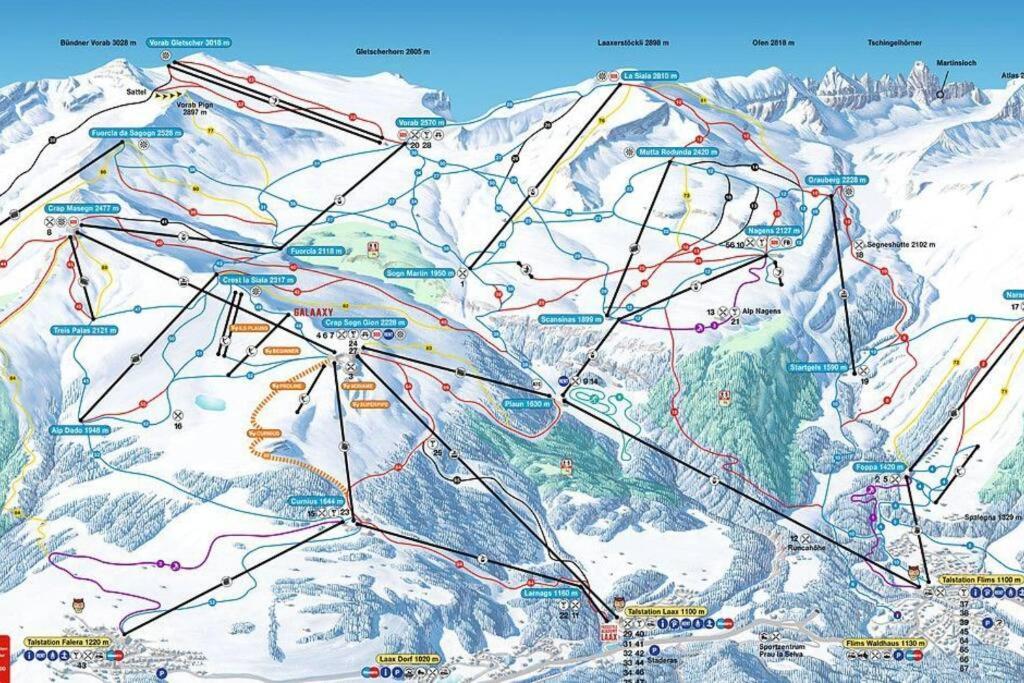 2.5 Room Apartment In Center Of Flims. Ski In/Out Exterior photo